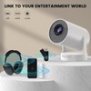 [Electric Focus]Mini Portable Projector with 4K Support, Bluetooth 5.4 WIFI6,