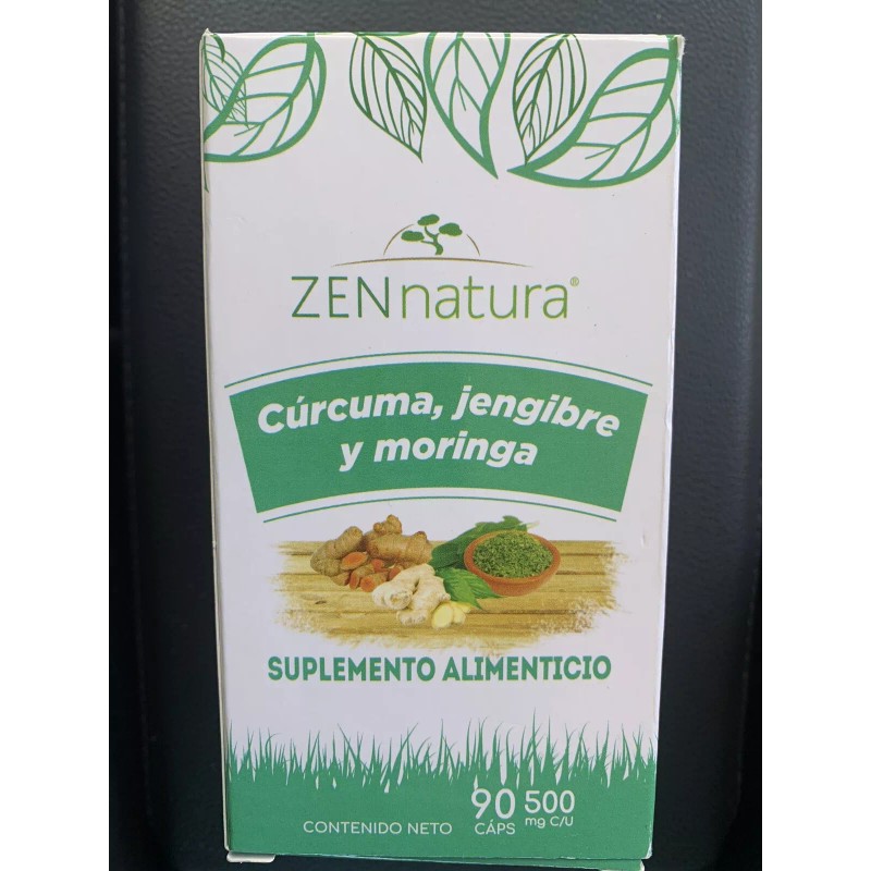 Zen natura Capsulas De Moringa Curcuma Y Jengibre 90 Capsules