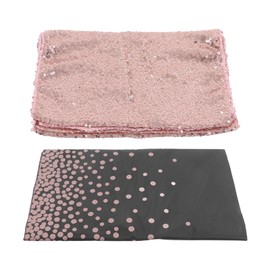Rose Gold Dot Party Tablecloth Waterproof Polka Dot Design Rectangular Table Cover for Parties Barbecues Weddings