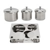 Stainless Steel Nail Powder Holder Thickening Sturdy Dustproof Smooth Surface