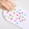 TIESOME Pack of 50 3D Flower Nail Charms, Nail Accessories,