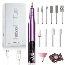 Drill Para uñas Profesional con 12 Brocas y 36 Bandas de Lijado