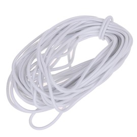 Usew 1/8-Inch (3mm) White Heavy Stretch Round String Elastic Cord (Cut of 10 Yards)