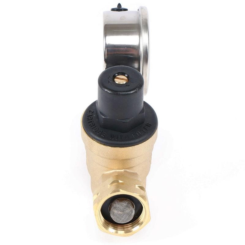 U.S. Solid Brass Water Regulator Valve 3/4" Adjustable Pressure Regulator