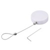MECCANIXITY Round Retractable Cable Lock with Self-Adhesive, Remote Control Security