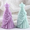 Wedding Dress Candle Silicone Mold Princess Dress Resin Casting Molds