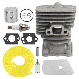 Carbhub 35mm 545008082 Cylinder Piston Gasket Kit for Husqvarna 128C 128CD 128L 128LD String Trimmer with Air Fuel Filter Line Spark Plug Gasket