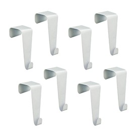 Cepewa Set of 4/8 Door and Window Hooks for Hanging in White Decorative Hooks Clothes Hooks Door Hanger (Set of 8 Door Hooks 23 x 19 x 45 cm)