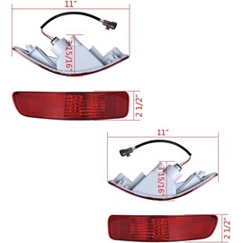 For MITSUBISHI OUTLANDER MK2 2006-2012 Rear Tail Fog Light Lamp Reflector Left/Right Rear Bumper LED Tail Fog Light Reflector Fits For Mitsubishi Outlander Rear Tail Fog Light Reflector