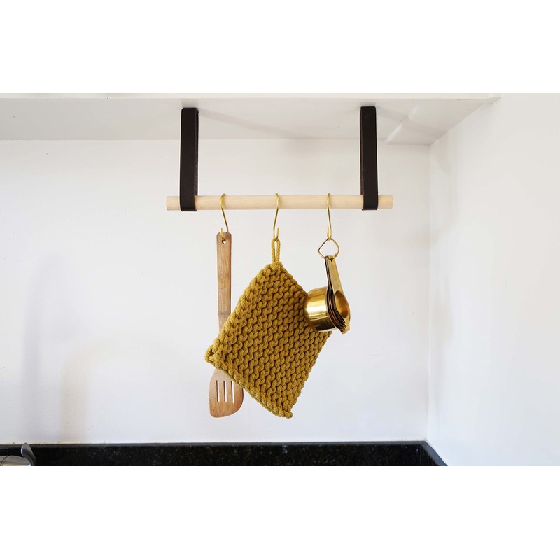 KEYAIIRA - Hanging Under-Cabinet Multipurpose Rack Storage Rail, Under-shelf Storage,