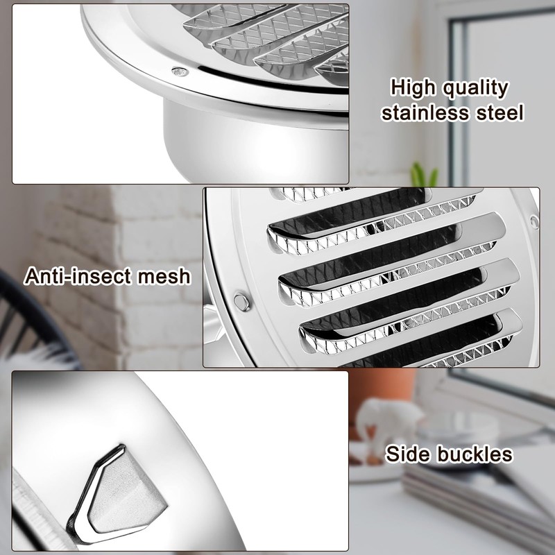 Zonon 36 Pcs 4 Inch Soffit Vents Round Vent Cover
