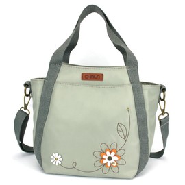 CHALA Venture Mini Carryall - RFID Protected Nylon Bag with Adjustable Crossbody Strap - Daisy - sage