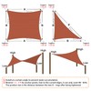 Artpuch Triangular Breathable UV Block Sun Shade Sail Outdoor Covering