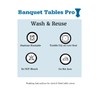 Banquet Tables Pro 30 Round x 42" Height Fitted Spandex