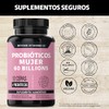 Probiticos Mujer 60 Billion Prebiticos Inulina de Agave 12 Cepas