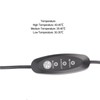 USB Heating Pad Foldable Carbon Fiber 3 Gear Temperature Adjustment