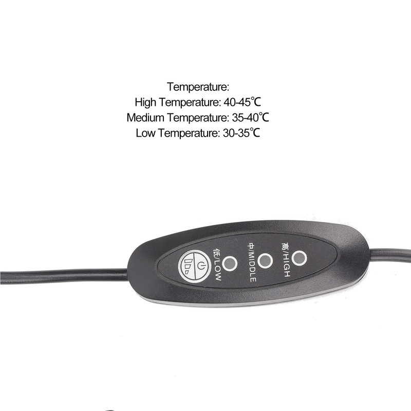 USB Heating Pad Foldable Carbon Fiber 3 Gear Temperature Adjustment