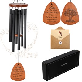 Wind Chimes for Outside Deep Tone Large Aluminium Windchimes Outdoors Patio Decor Memorial Wind Chimes for Loss of Loved One Bereavement Memorial Gifts Sympathy Wind Chimes Unisex Gift Garden Decor