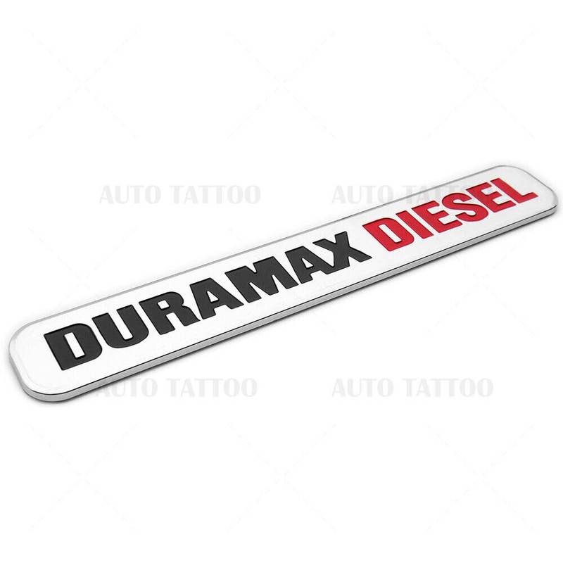 2X 6.6l Duramax Die-sel Allison Emblem Fender Door Hood Tailgate