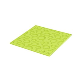 Lodge 7 Inch Silicone Trivet - Dishwasher Safe Trivet Designed for Universal Use - Use as Trivet or Handle Holder - Reusable Heat Protection up to 525° - Green