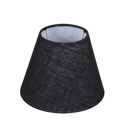 Aspen Creative 56019, Empire Uno Lamp Shade, Black, 5" Top x 9" Bottom x 7" Slant Height, Slip UNO 33mm