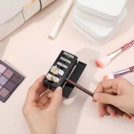 그레보세아 5홀 코스메틱 펜슬 샤프너 뚜껑이 있는 듀얼 홀 메이크업 라이너 로우 립 및 블랙을 위한 Grebocea 5-Hole Cosmetic Pencil Sharpener with Lid for Dual Hole Makeup Liner for Low Lip and Black