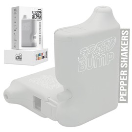 Portable Pepper Shaker (White) - Versatile Seasoning Set, Multi Functional Salt Dispenser Spice Shakers for Easy Use - Convenient & Discrete Plastic Salt and Pepper Dispenser for Fine Spices