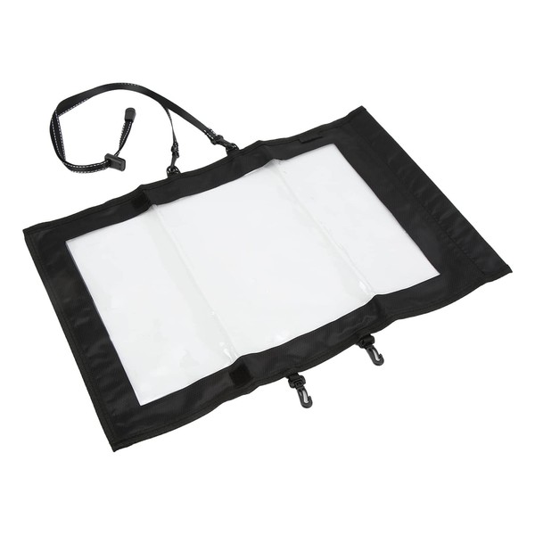 SOONHUA Waterproof Map Case Holder,Outdoor Transparent Map Bag,Foldable TPU Removable