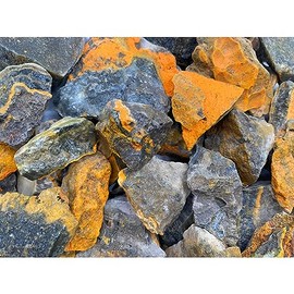 Fantasia Materials: 2 lbs Rough Bumblebee Jasper Stones from Indonesia – Raw Natural Rocks for Tumbling, Polishing, Wire Wrapping, Reiki, Arts & Crafts, gem Mining Activities, and so Much More!