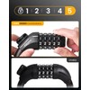 KEYSTP 5-Digit Bike Lock Cable, Heavy Duty Resettable Combination Bicycle