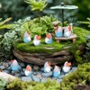 24 Pcs Mini Resin Gnomes Figurines Bulk Miniature Tiny Fairy