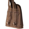 Woodland Leather Backpack, Small Size, Natural, Soft Buffalo Leather, Dark