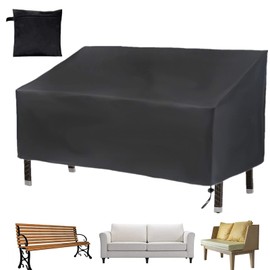 Vickay Patio Bench Seat Cover 4-Seater, Heavy Duty Waterproof Outdoor Sofa Cover, Lawn Patio Furniture Covers (4-Seater, 75" L x 26" W x 35" H)