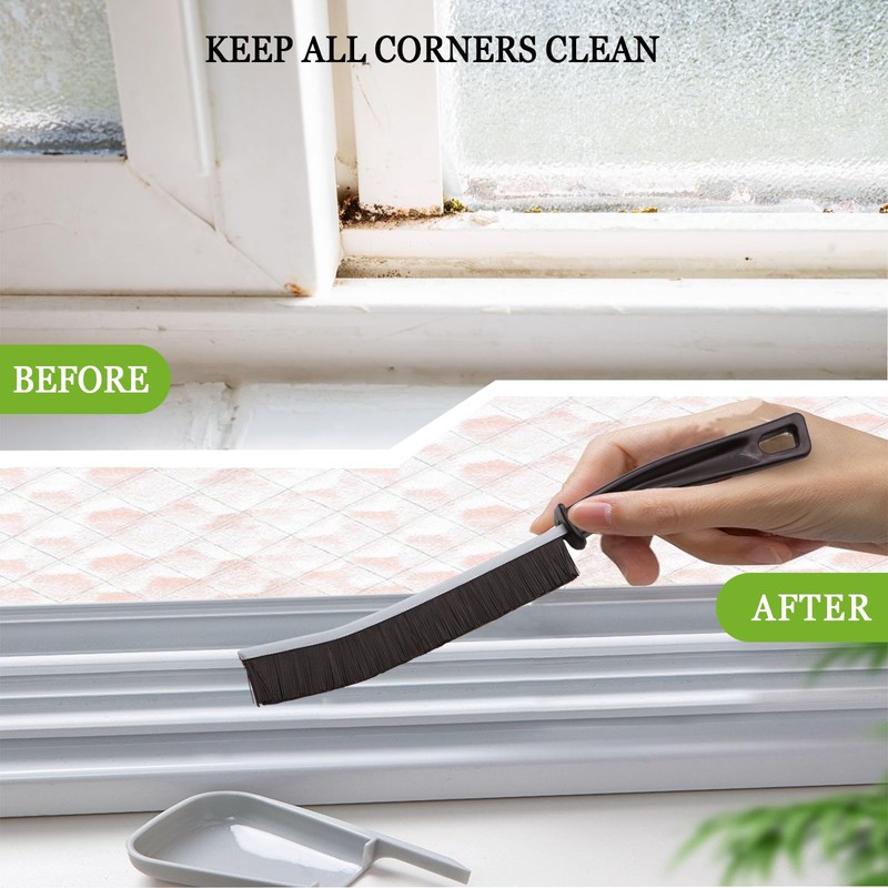 Yeria 6 Pieces Hard Bristle Corner Cleaning Brush, Gap Cleaning