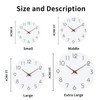 Mosewa Wall Clock Battery Operated 8 Inch White Silent Non