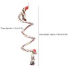Zerodis Spiral Bird Rope 1.6M Long Parrot Swing Climbing Standing