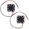 GDSTIME 2 Pack 25mm 5V Fan - Mini 25x25x7mm 2-Pin