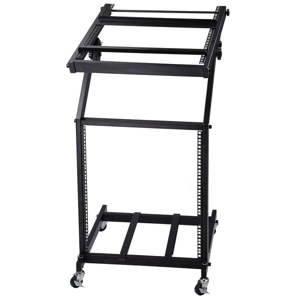 Udorich Versatile 12U Mixer Case Stand with Adjustable Height and