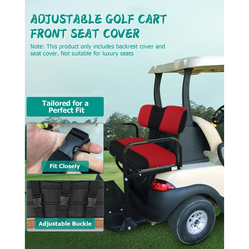 ILVGOLF Golf Cart Seat Covers for EZGO RXV Front Seat