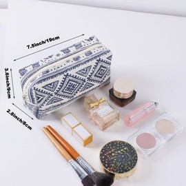 Portable Makeup Bag for Purse Travel Women Cosmetic Case Zipper Toiletry Bag for Girls Daily Pouch,Elephant