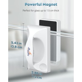 Pawfly Aquarium Magnet Glasreiniger, Magnetischer Aquariumreiniger, 12,7 cm Mini Algenschaber für Glasaquarien, Starke Magnetische Bürste Reinigungswerkzeug für Glasaquarien bis zu 150 L