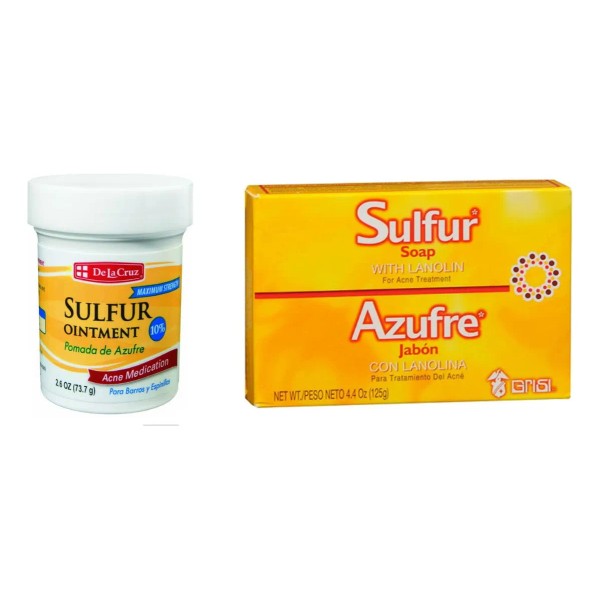 Ungüento De Azufre Y Jabón De Azufre De La Cruz