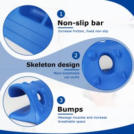 LOSCHEN Wedge Pillow for Seniors,Positioning Wedge Pillow for Bed Sore Prevention & Recovery,Body and Foot Support,Bedsore Positioning Pillow,Made from EVA, Strong Support, Anti-Slip（Blue）