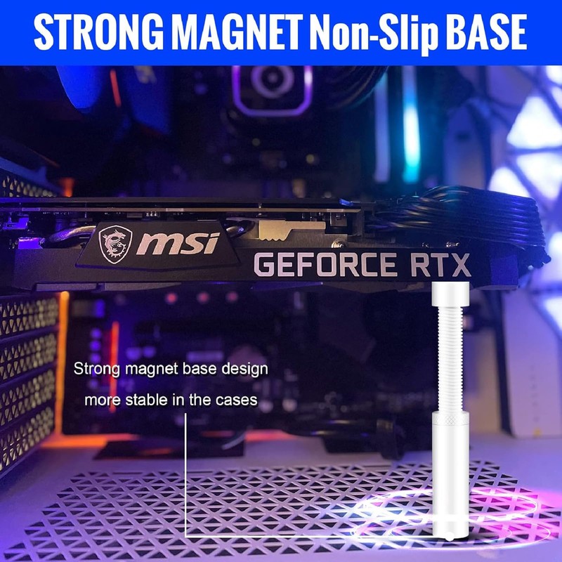 ARROMI Gpu Support Bracket White, Gpu Support Bracket, Gpu Support,
