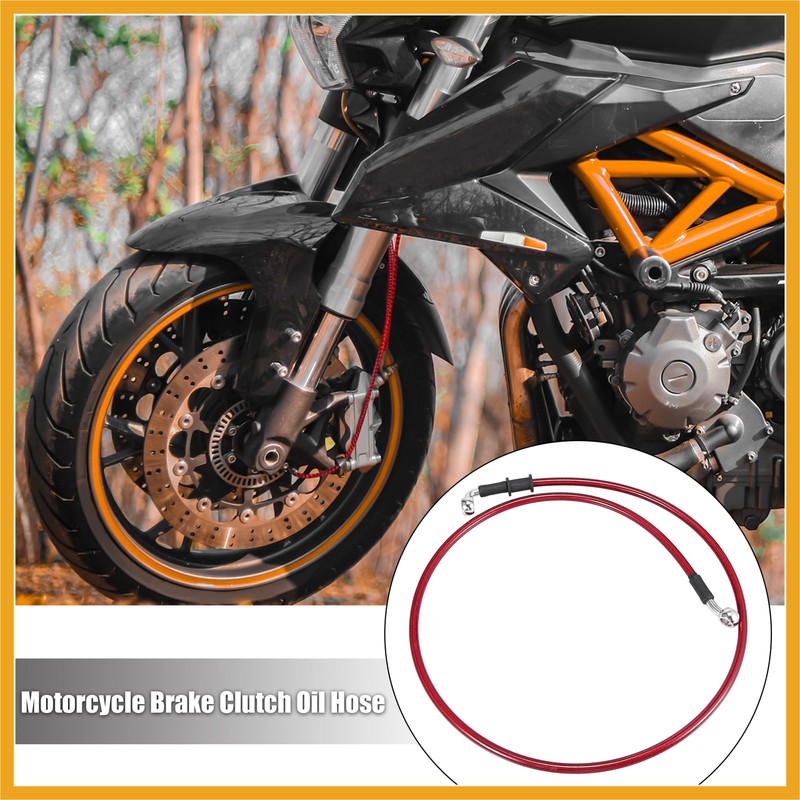 Partuto Universal 110cm 43.31" Motorcycle Brake Clutch Oil Hose Line