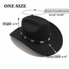 Cowboy Hat Black Men's Cowgirl Costume Women with Ribbon Worth
