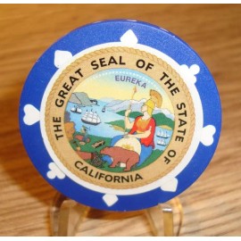 Golf Design CALIFORNIA State Seal USA State Great Seal Poker Chip Golf Ball Marker GOLF