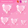 616 Pcs Acrylic Heart Rhinestone Heart Sticker Self-Adhesive Rhinestone Crystal