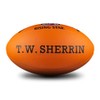 Sherrin AFL Rising Star Leather Football, Orange, Size 3