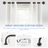 TANGWIN Bronze Wrap Around Curtain Rods 28 to 48 Inch:Blackout